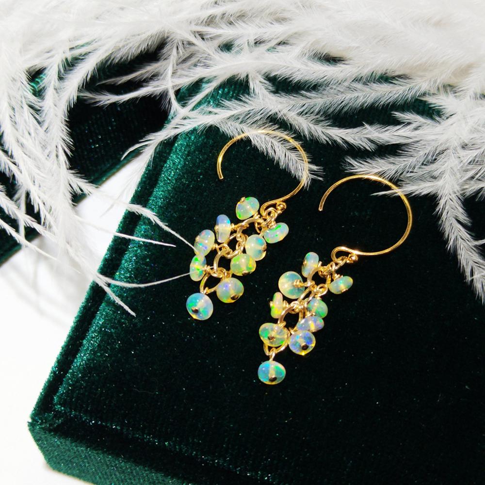 أقراط Lii Ji الطبيعية الإثيوبي - مراجعة Opal Earrings Dangle وسعره