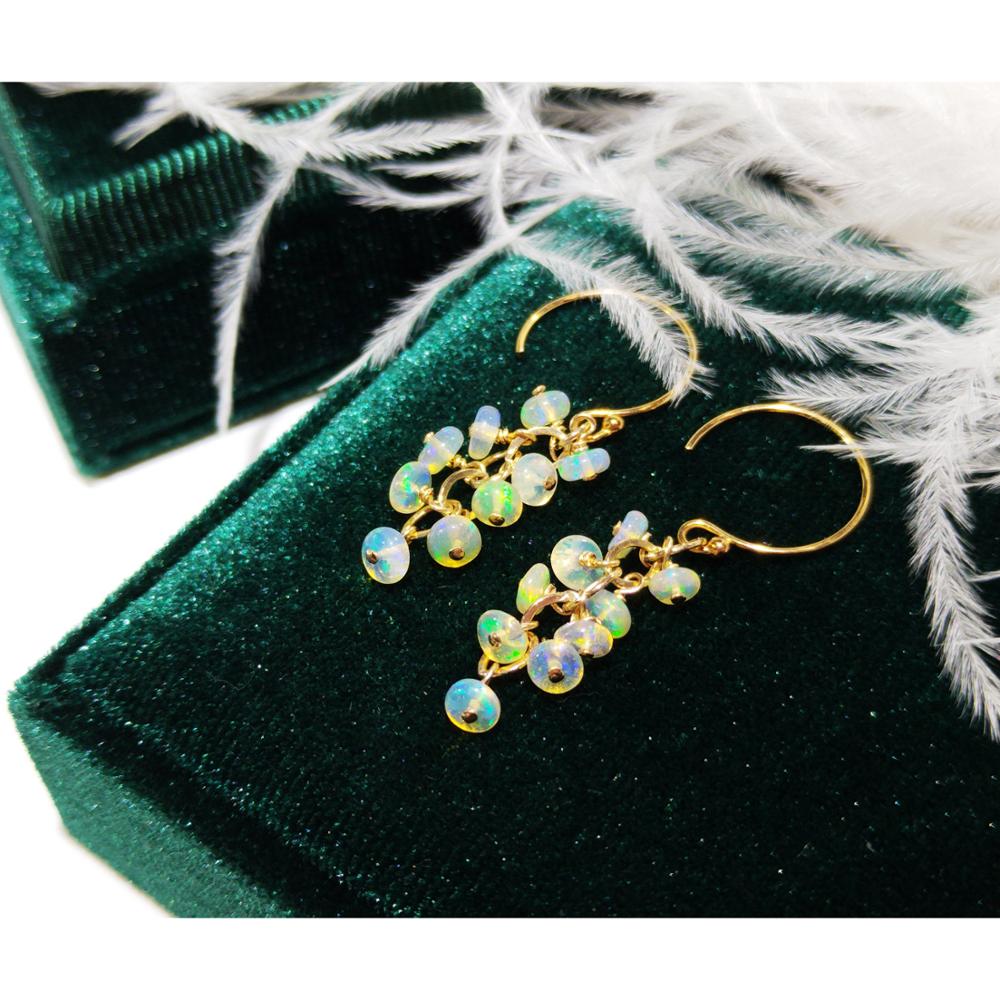 أقراط Lii Ji الطبيعية الإثيوبي - مراجعة Opal Earrings Dangle وسعره