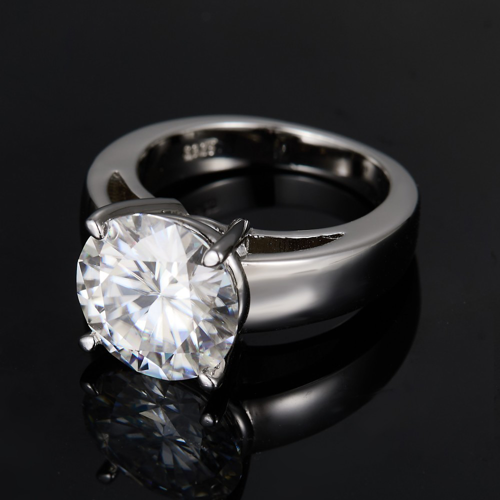 2 قيراط D اللون مويسانيتي الما - مراجعة Moissanite Ring وسعره