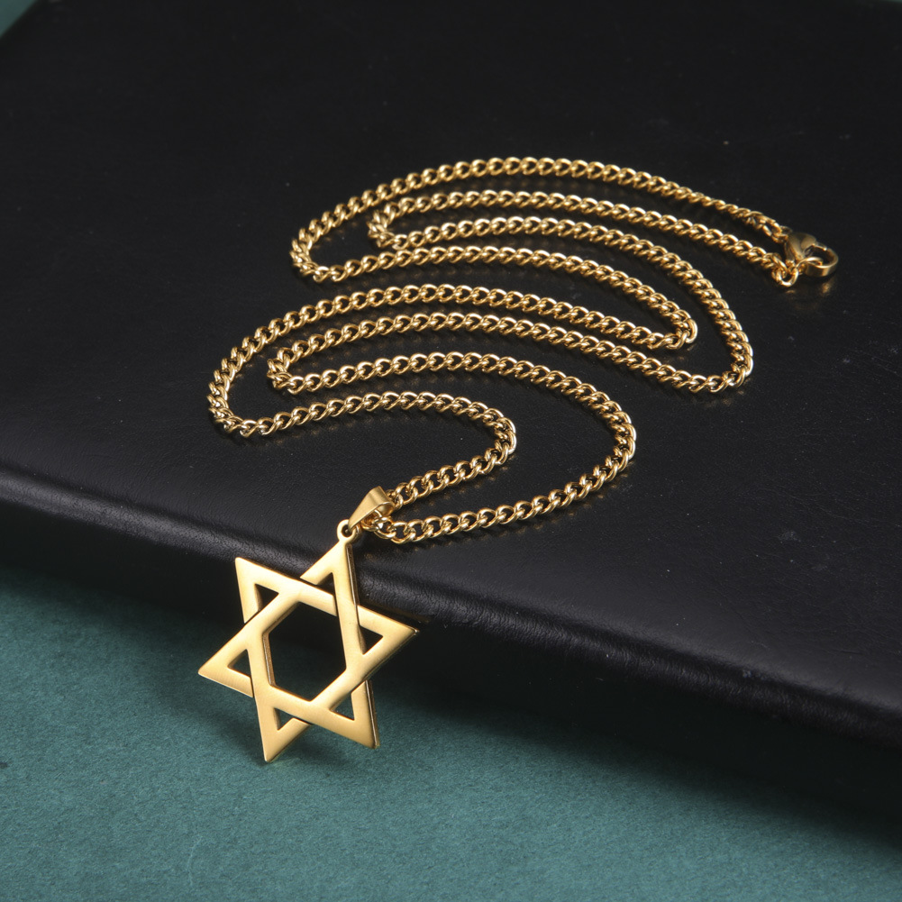 قلادة نجمة داود من الفولاذ الم - مراجعة Jewelry & Watches Bench وسعره