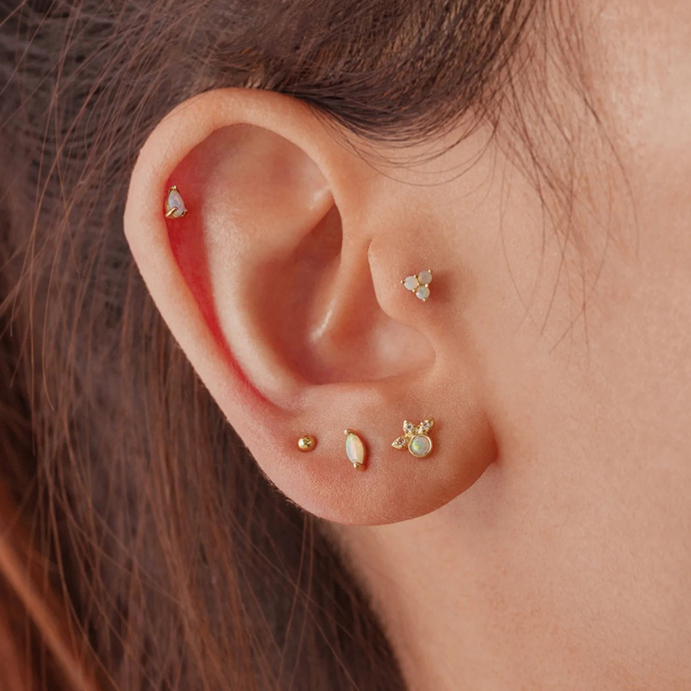 2 قطعة أوبال الفولاذ المقاوم ل - مراجعة Opal Earrings Dangle وسعره
