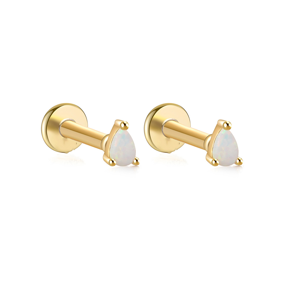 2 قطعة أوبال الفولاذ المقاوم ل - مراجعة Opal Earrings Dangle وسعره